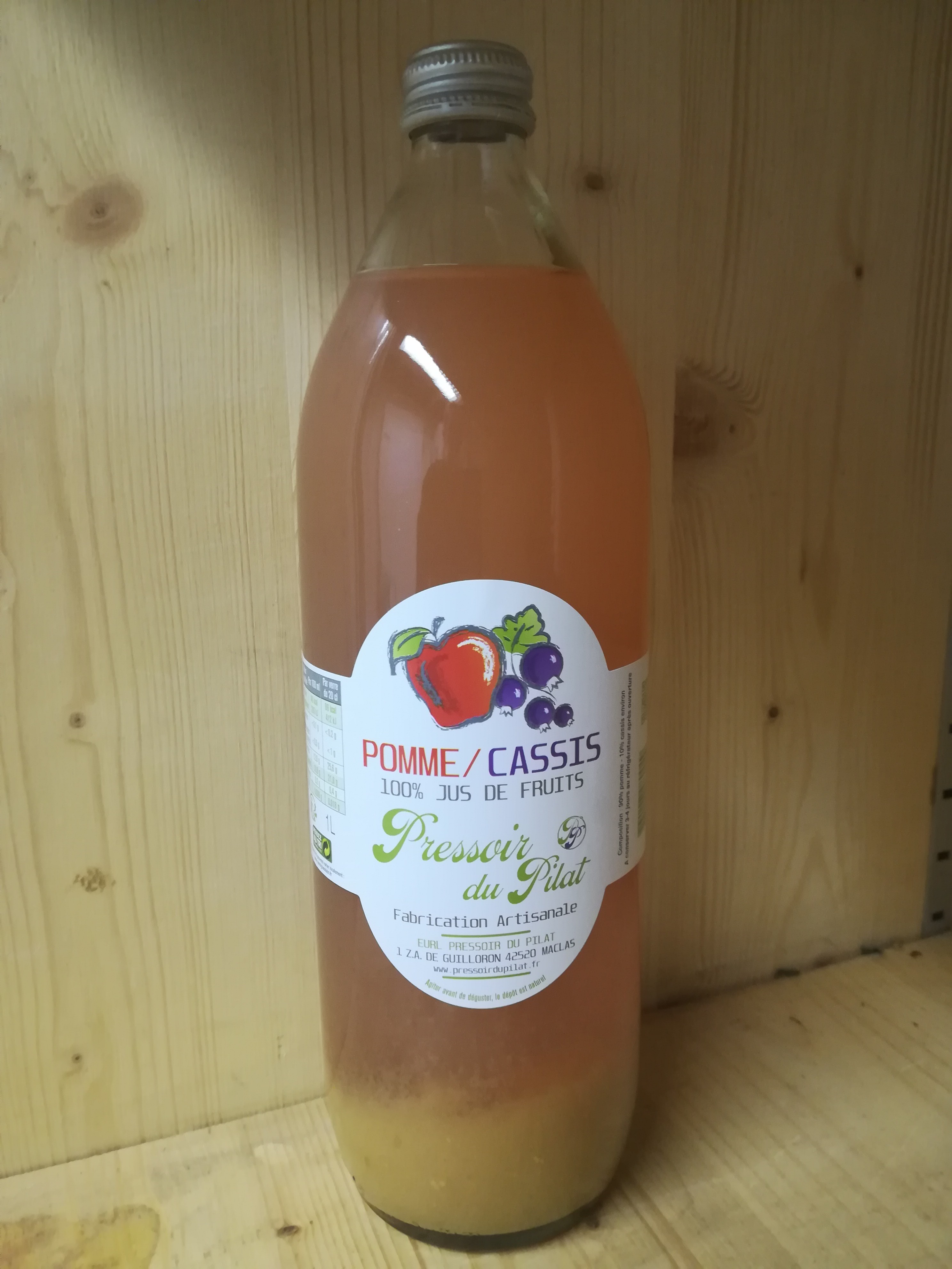 Jus De Pommes Cassis 1l Rue Des Producteurs